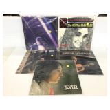 Joan Baez and Gordon Lightfoot vinyl records