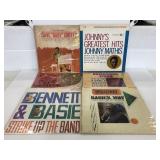 Johnny Mathis, Basie and other vinyl records