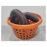 Basket with rhino flex hose assembly