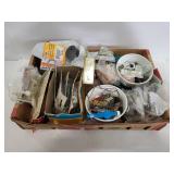 Large lot of assorted screws, hooks & more