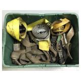 Lot of tie down straps, ratchets & hooks