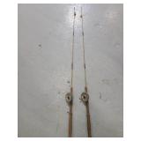 Two ice fishing poles
