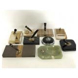 Vintage desk pen holder collection