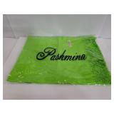 Lime green new sealed Pashmina scarf