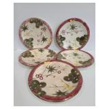 Five antique WRDGWOOD plates