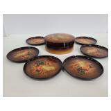 Handcrafted in Japan coaster set with case