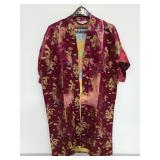 Vintage Chinese Plants silk robe