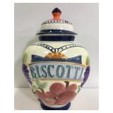 Vintage ceramic Biscotti jar
