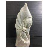 Carved soap stone woman figure