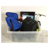 Tote of household goodies