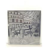 Copco metal square cute cafe wall piece