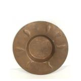 Bronzed metal Egyptian art dish