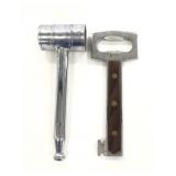 Key shaped bottle opener & metal pourer