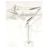 Tall metal adjustable arm floor/ garage lamp