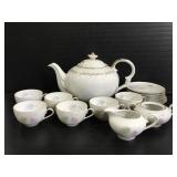 Lefton teapot & Bavaria cups & saucers