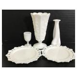 Vintage milk glass collection