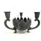 Vintage Reed & Barton triple candlestick holder