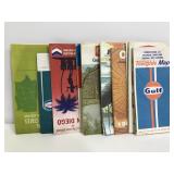 Vintage road map collection