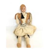 Antique handmade soft bodied doll