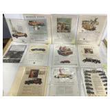 Lot of 15 antique automobile ads various brands