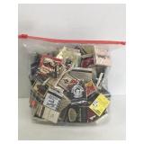 Gallon bag full of vintage matchbooks