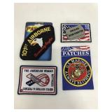 4 unused US military patches