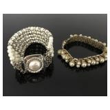 Pair of vintage pearl bracelets