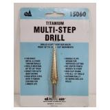 Titanium multi-step drill