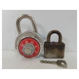 American combo lock and master key lock