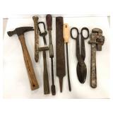 Lot of assorted vintage garage tools