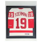 Framed Steve Yzerman Detroit Red Wings jersey