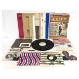 Vintage lot of music books and assorted records