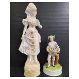 Pair of vintage porcelain figurines