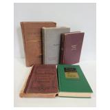 Five vintage hardcover school books