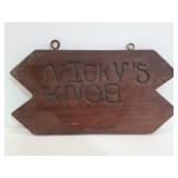 Rustic hand carved Nicky