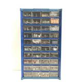 Parts storage 40-drawer tower w/ tools & parts