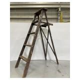 Antique wooden step ladder