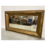 Antique gilt wood framed wall mirror