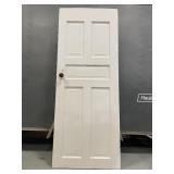 Antique white wooden door