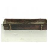 Vintage primitive metal trough