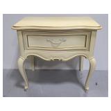 Vintage French Provincial side table with drawer