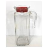 Pasabahce glass juice pitcher with handle
