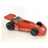 Tonka plastic orange model racing car