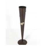 Vicky copper and Sterling silver bud vase