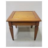 Wooden short side table