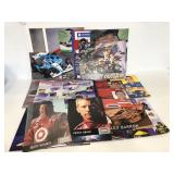 Assorted vehicle racing autographed pictures