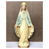 Hollow plaster mold Lady of Grace statue