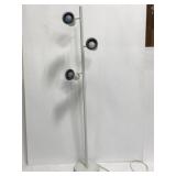 White triple bulb adjustable floor lamp