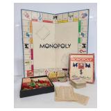 Vintage Monopoly game board and box