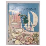 Vintage 1977 Atlas of Michigan book